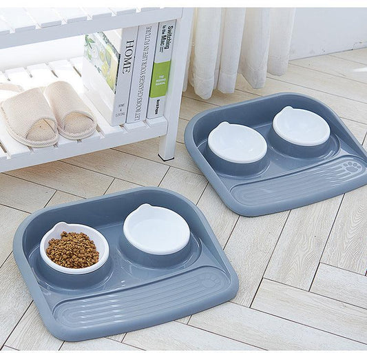 Eco-Friendly Dual-Purpose Pet Bowl - Non-Slip, Anti-Knock Design For H
